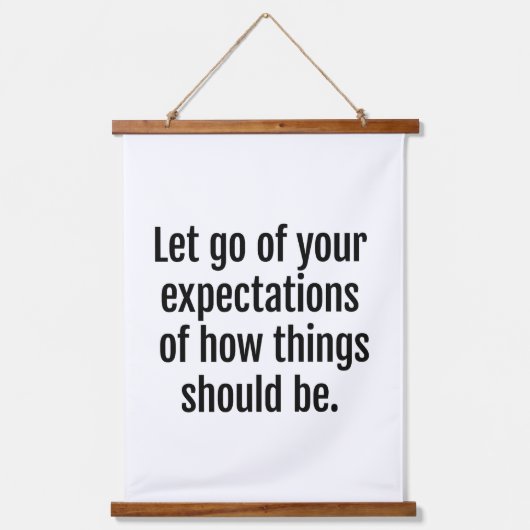 Verwacht wandtapijt met hout hangend wandkleed (Voorkant)