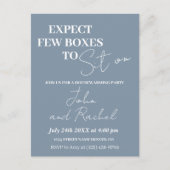 Verwacht weinig dozen om op leuk housewarming part briefkaart (Voorkant)