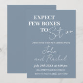 Verwacht weinig dozen om op leuk housewarming part kaart (Voorkant / Achterkant)