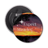 Verwacht wonderen Sparkle Sunset Get Well Soon Nam Button Flesopener (Voorkant)