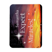 Verwacht wonderen Sparkle Sunset Get Well Soon Nam Magneet (Verticaal)