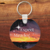 Verwacht wonderen Sparkle Sunset Get Well Soon Nam Sleutelhanger (Achterkant)