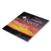 Verwacht wonderen Sparkle Sunset Get Well Soon Nam Tegeltje (Zijkant)