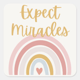 Verwacht wonderen Sticker
