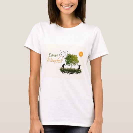 Verwacht wonderen t-shirt (Voorkant)