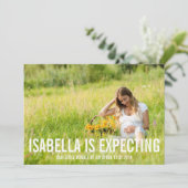 Verwacht | Zwangerschap Aankondiging (Staand voorkant)