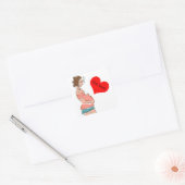 Verwachte datum vierkante sticker (Envelop)