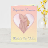 Verwachte dromen - Moederdag Mom to Be Kaart (Gele Bloem)