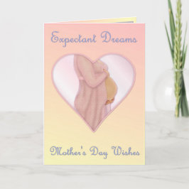Verwachte dromen - Moederdag Mom to Be Kaart