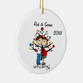 Verwachte feestdag keramisch ornament (Rechts)