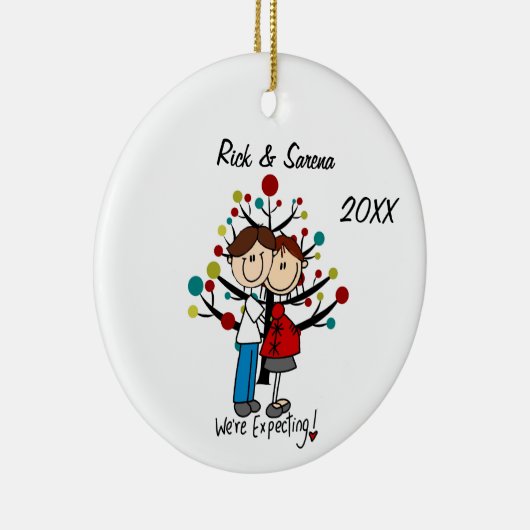 Verwachte feestdag keramisch ornament (Rechts)