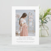 Verwachte foto zwangerschap aankondiging (Staand voorkant)