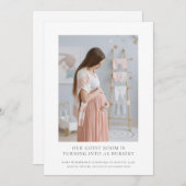 Verwachte foto zwangerschap aankondiging (Voorkant / Achterkant)