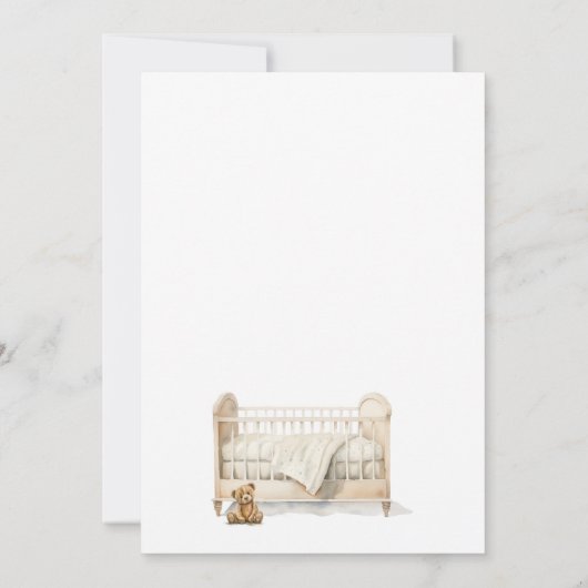 Verwachte foto zwangerschap aankondiging (Achterkant)