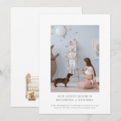 Verwachte foto zwangerschap aankondiging (Voorkant / Achterkant)