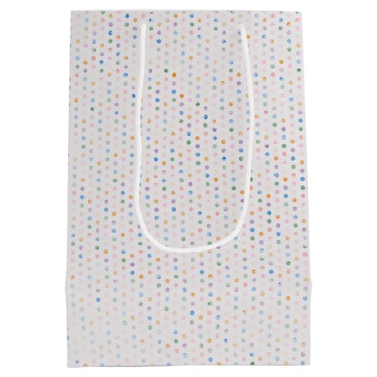 Verwachte moeder op poka Dots Medium Cadeauzakje (Achterkant)