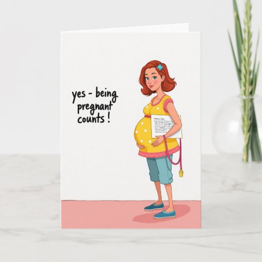 Verwachte Moederdag Affirmatiekaart Kaart (Voorkant)