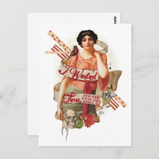 Verwachte tijd briefkaart (Voorkant / Achterkant)