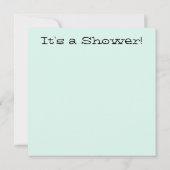 Verwachte uitnodiging tot het indienen van Baby sh (Achterkant)