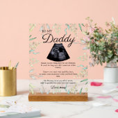 Verwachte vader Bump gedicht Acryl Bord (Huwelijk)