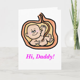 Verwachte Vaderdag Kaart voor Baby Girl