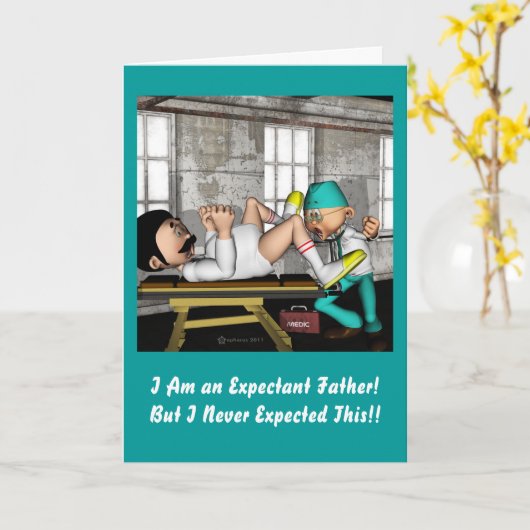 Verwachte vaders? kaart (Gele Bloem)