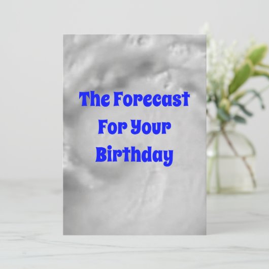 Verwachte Verjaardag Kaart (Staand voorkant)