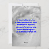 Verwachte Verjaardag Kaart (Achterkant)