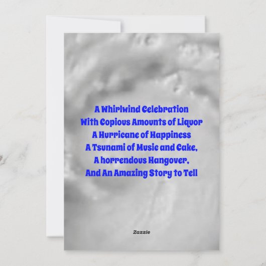 Verwachte Verjaardag Kaart (Achterkant)