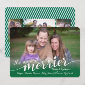 Verwachtend kerstkaart met foto's (Voorkant / Achterkant)