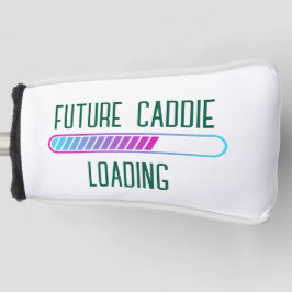 Verwachtende Golf Papa Onthult Toekomstige Caddie Golfheadcover