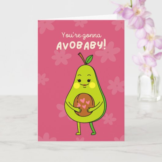 Verwachtende moeder: Je gaat Avo-baby Kaart (Orchidee)