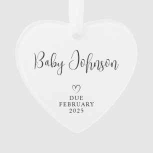 Verwachtende Ouders Foto Baby Verwacht 2025 Ornament