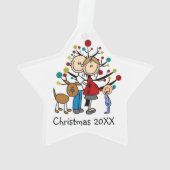 Verwachtende peuter-peuter-peuter-peuter-holiday-O Ornament (achterkant)