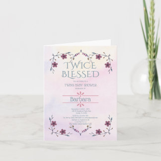 Verwachtende tweelingen: Boho florale en lavender