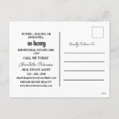 Verwachting bij paastijd of lente in onroerend goe feestdagenkaart (Achterkant)