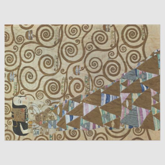 Verwachting door het tijdschrift Gustav Klimt Tissuepapier (Voorkant)