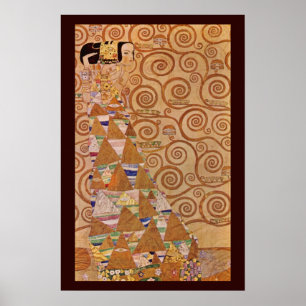 Verwachting door Klimt Vintage Victoriaanse Art No Poster