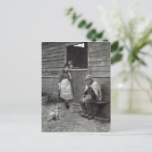 Verwachting, van 'vrijetijdsuren', 1888 briefkaart (Staand voorkant)