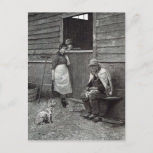 Verwachting, van 'vrijetijdsuren', 1888 briefkaart