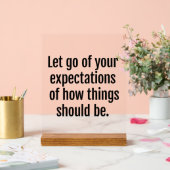 Verwachtingen Acrylteken Acryl Bord (Huwelijk)