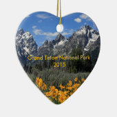 Verwachttijd in het nationale park Grand Teton Gep Keramisch Ornament (Rechts)