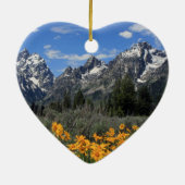 Verwachttijd in het nationale park Grand Teton Gep Keramisch Ornament (Achterkant)
