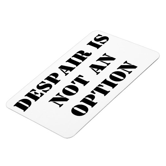 Verwaning is geen optie, geloof quote magneet (Linkerzijde)