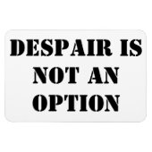 Verwaning is geen optie, geloof quote magneet (Horizontaal)