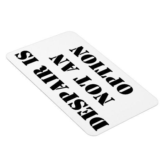 Verwaning is geen optie, geloof quote magneet (Rechterzijde)