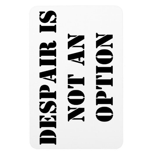 Verwaning is geen optie, geloof quote magneet (Verticaal)