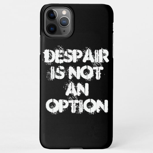 Verwaning is geen optie voor zwart witgeloofsovert iPhone hoesje (Achterkant)