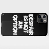 Verwaning is geen optie voor zwart witgeloofsovert iPhone hoesje (Achterkant horizontaal)