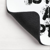 Verwaning is geen optie zwart vertrouwen muismat (Hoek)